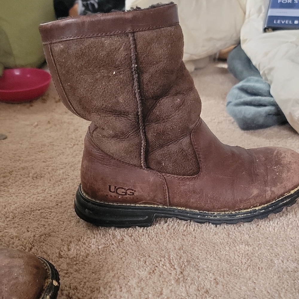 UGG Chocolate Leather Boots